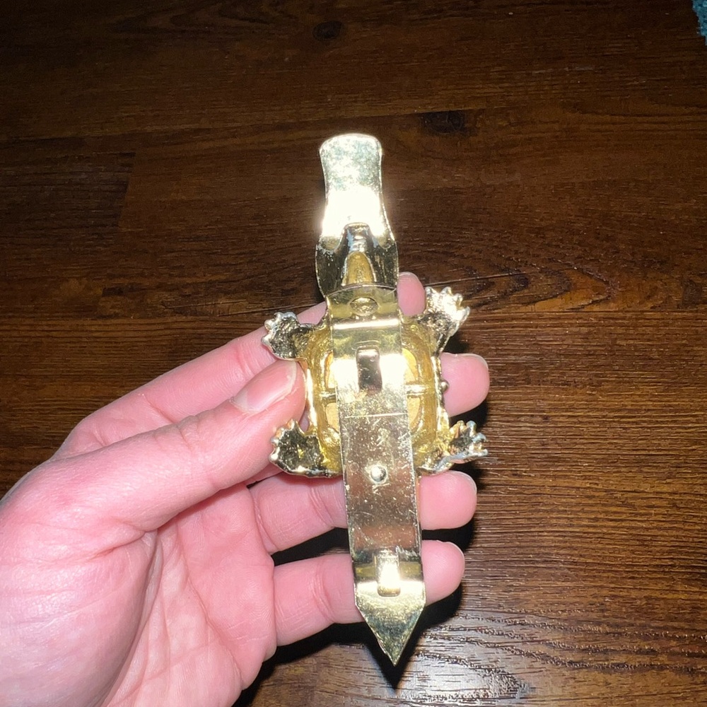 ⭐️Vintage Gold Tone Metal Florida Alligator Bottle Opener - Picture 4 of 8
